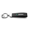 WOHE7 Car Logo Keychain Key Ring Chain Pendant Gifts For Skoda Octavia Kodiaq Fabia Karoq Superb Rapid Felicia RS Hubcap Accessories