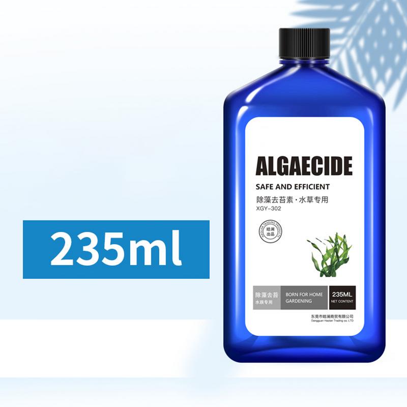 Rimuovi Alghe per Acquario 235ml Purificatore Acqua Pesci Sicuro Detergente Acqua Chiara Forniture Pulizia Acqua Stagno Alghe e Muschio Acquatici