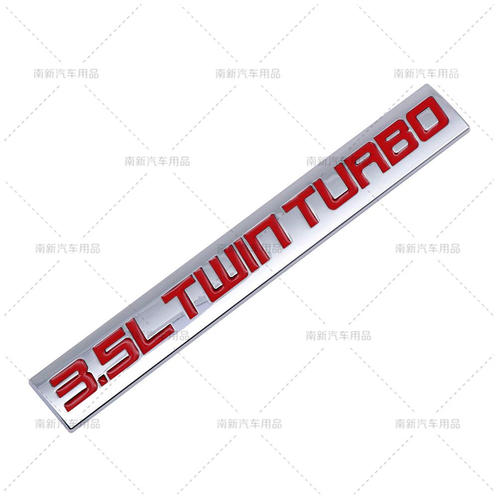 3.5L TWIN TURBO car label 3.5L twin turbocharged engine badge for Ford car sticker emblem