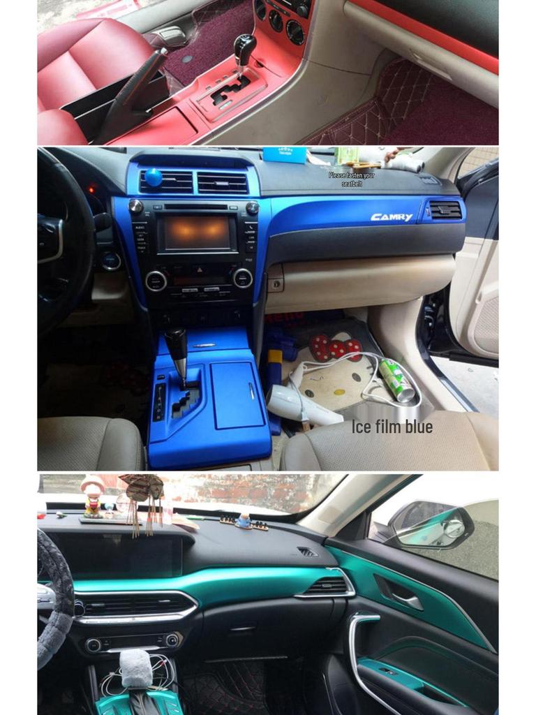 Carbon Fiber Stickers for Mercedes-Benz GLK200/260/300 (2013-2016): Center Console & Door Panels