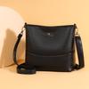 Multi Functional Casual Crossbody Bag PU Soft Leather Retro Crossbody Bag Women's Shoulder Bag Simple Casual Bag