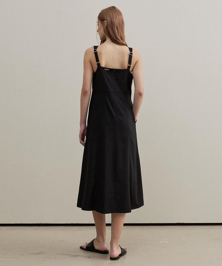 Artid Buckle Bustier Dress_Black