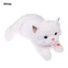 New Soft Simulation Cat Voiced Fluffy Realistic Cat Cute Cartoon With Bib Simulated Kitten Model