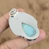 Wedding Gift For Her 925 Sterling Silver Natural Amazonite Gemstone Pendant