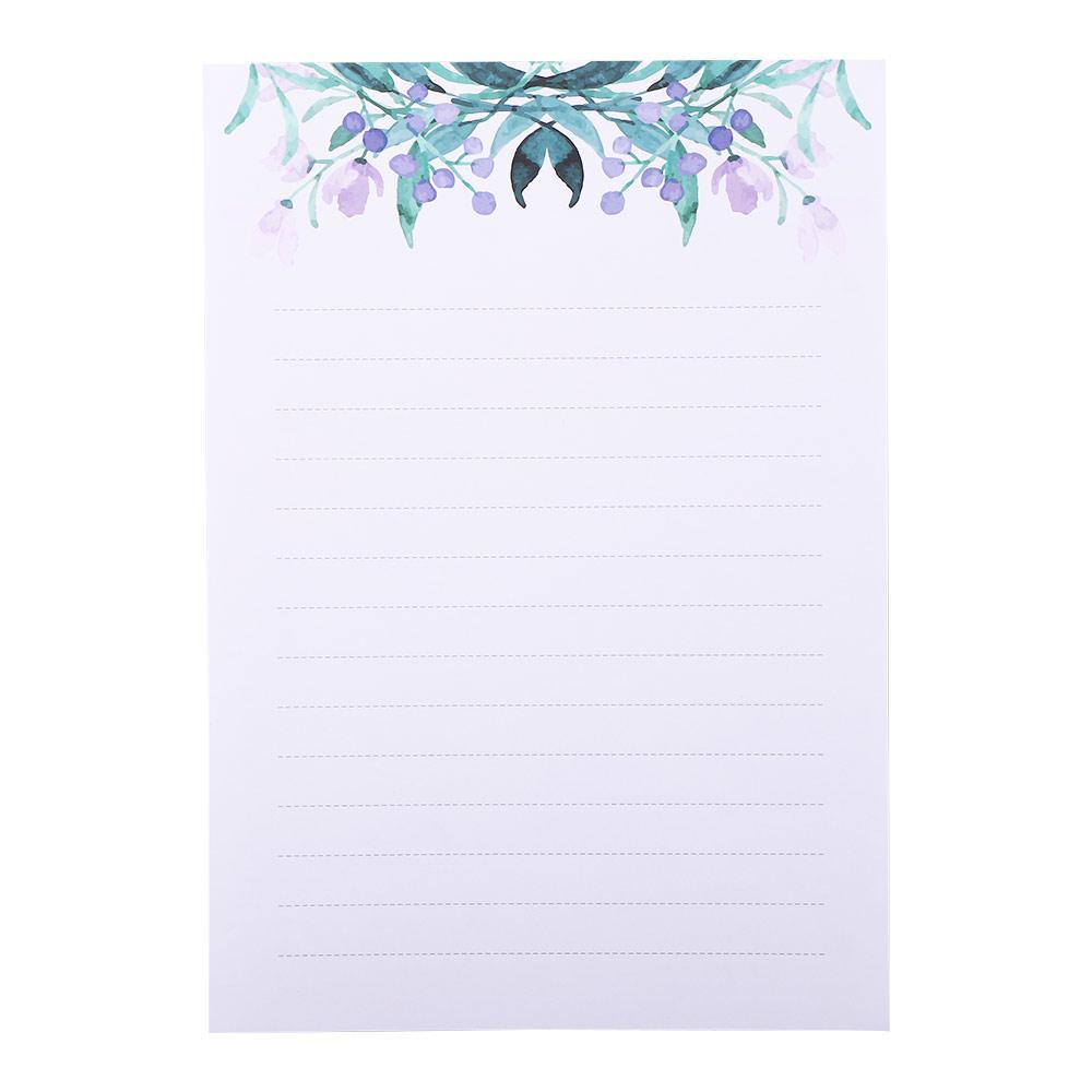 Pad Birthday Party Invitation Wedding Greeting Card Flowers Envelope Writing Paper Letter Paper
