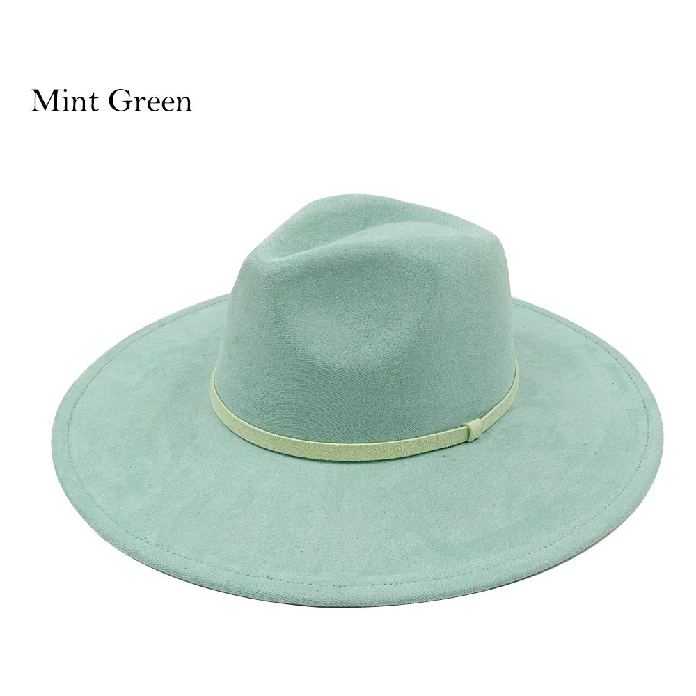 Fedora Women's Suede Wide Brim Hat Western Wide Brim Rancher Hat Pure Suede Jazz Hat Horse Riding Party Gift Hat Wide Brim Hat