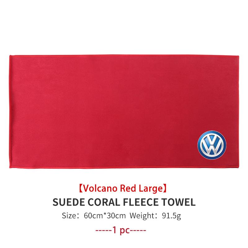Super Absorbent Car Drying Towel Coral Velvet Cleaning Cloth For Volkswagen VW Scirocco Passat Polo B5 B6 B7 CC Tiguan Sharan