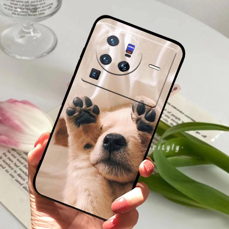 Soft Silicone Case For vivo X80 Pro 5G Coque X 80 Fashion TPU Phone Cover For Vivo X70 Pro Shockproof Bumper Shells Cute Cartoon
