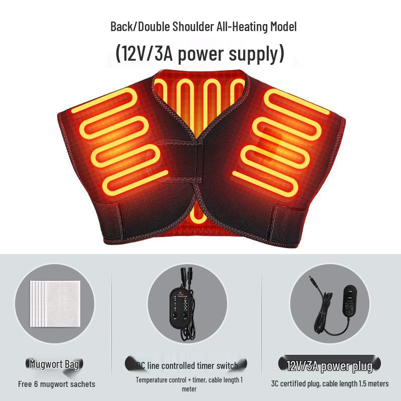 Rechargeable Electric Shoulder Heating Pad for Cervical Relief & Physiotherapy Shawl