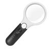 1PC handheld magnifying glass 45 times double lens reading elderly portable large mirror high definition strong light LED