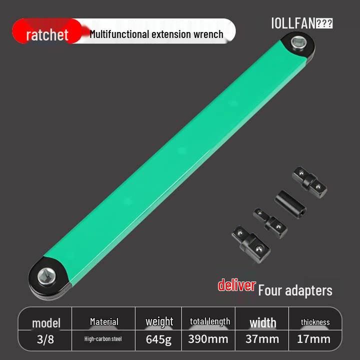 Universal Multi-Functional Ratchet Wrench & Extension Rod Set
