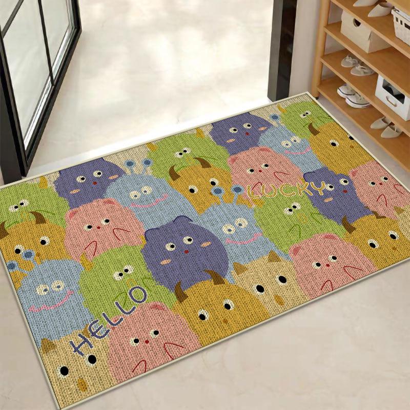 

Моющиеся нескользящие коврики для двери: Абсорбирующее резиновое полотно для ванной комнаты, туалета, кухни 40x60 cm