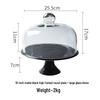 Ceramic High-Footed Afternoon Tea Dessert Stand and Tray