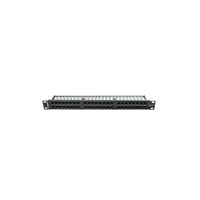 Panneau De Raccordement 1U - Lanberg - PPU6-1048-B - 48 Ports - Cat. 6 - Noir