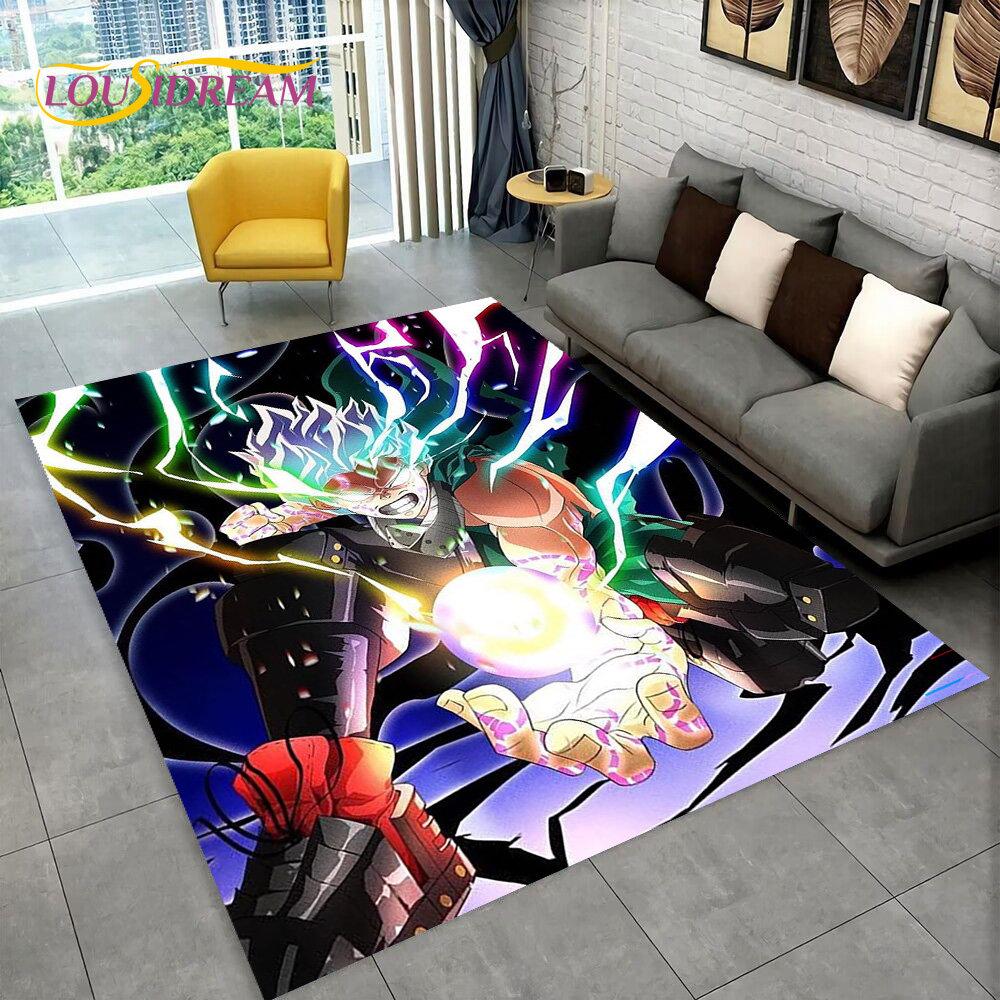 My Hero Academia, Japan Anime Area Rug,Carpets Rug for Living Room Bedroom Sofa Doormat Decoration,Kids Play Non-slip Floor Mat