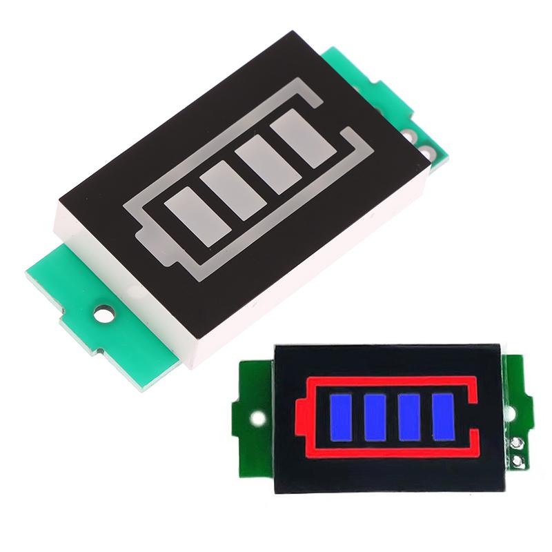 4.2V Display Electric Vehicle Battery Power Tester Li-Ion 1-8S 1S/2S/3S/4S Single 3.7V Lithium Battery Capacity Indicator Tester