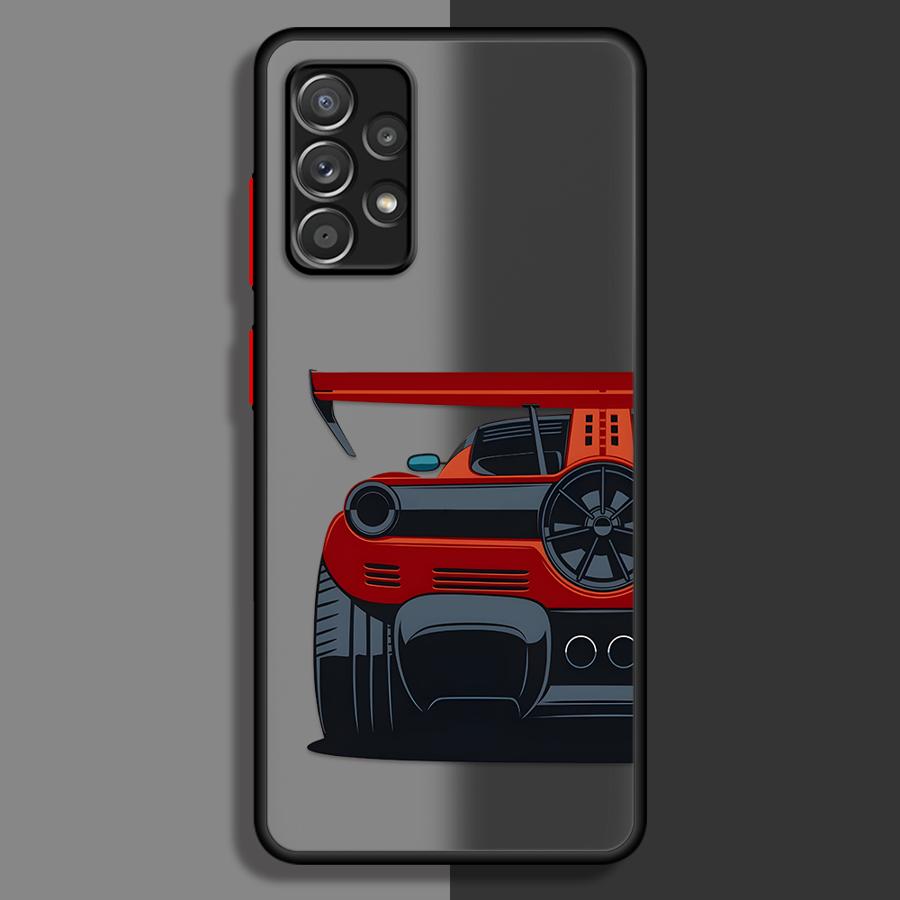 Cartoon Cool Car Case for Samsung Galaxy A35 A34 A36 A54 A16 A15 A17 A52 A14 A23 A53 A73 A33 A56 A55 A52S A72 Phone Cover