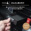 [Automotive Mechanic Supervised] Roomy Accessory Console Box Center Console Pocket [Felt Included][Hidden Storage][Installs in 1 Second] Compatible wi