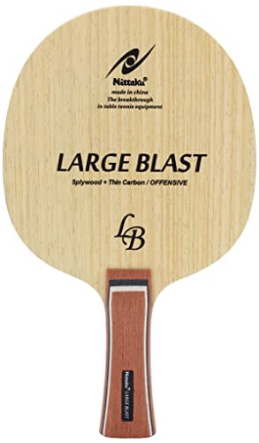 Nittaku Large Blast Shakehand Table Tennis Racket, Flare, for Large Balls, NC-0416
