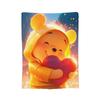 Bär Cartoon Winnie Puuh Decken Flanell Fantastisch Weiche Überwurfdecken für Bettwäsche Wohnzimmer Sommer,