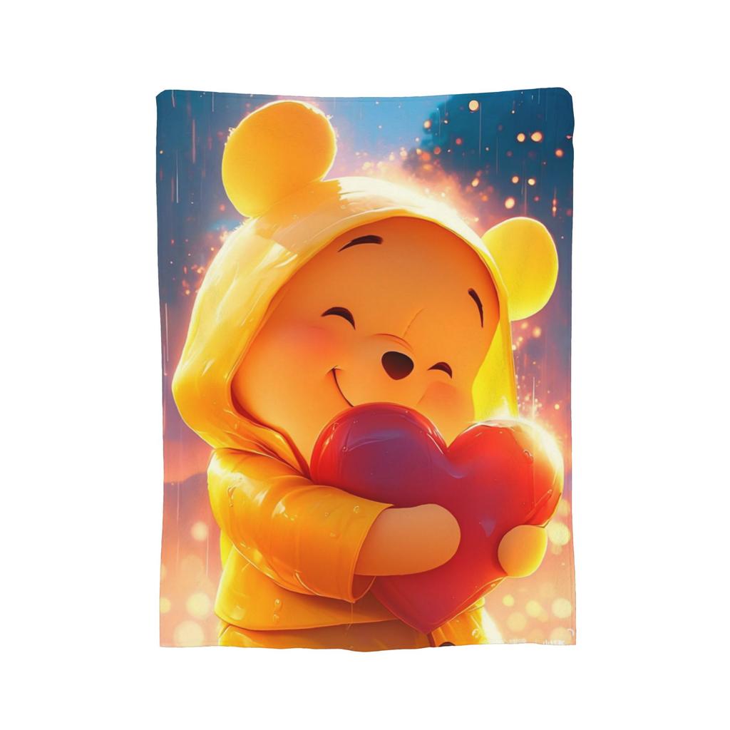Bär Cartoon Winnie Puuh Decken Flanell Fantastisch Weiche Überwurfdecken für Bettwäsche Wohnzimmer Sommer,