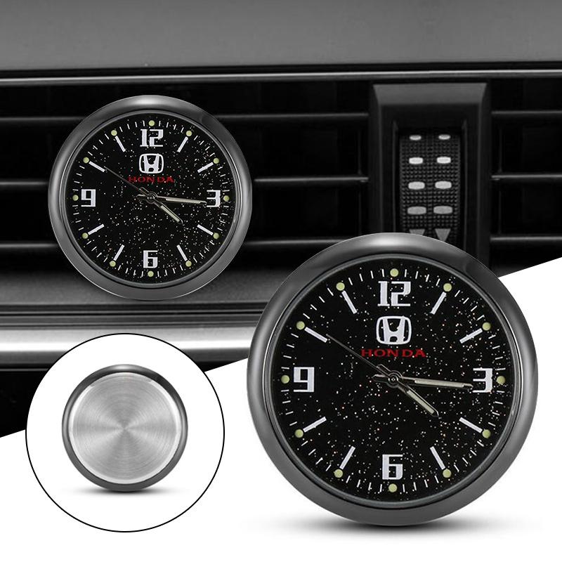 Fashion Car Logo Starry Night-light Clock For Honda Mugen Power Civic Accords CRV Hrv Jazz CBR VTEC VFR Car Interior Accessories aip256