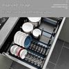 Yunshuang Aluminum Alloy Kitchen Drawer Dish Organizer - 46cm