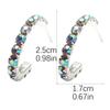 Simple Versatile Rhinestone Earrings Senior Sense Of Niche Design Temperament Earrings Female Luxury Shiny Earrings Jewelry