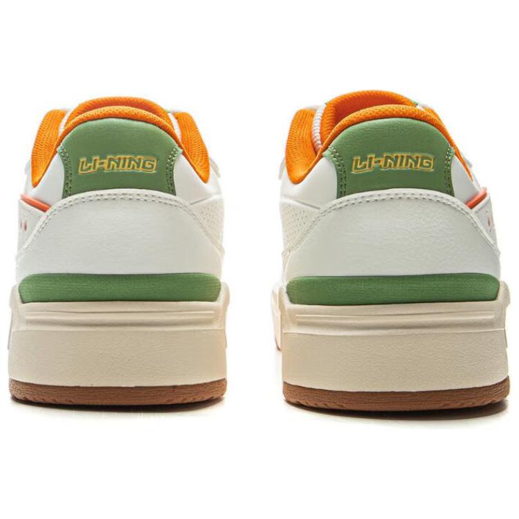 Li Ning Common 80s Classic Fashion Retro Versatile Thick Sole Comfortable Non-Slip Wear-Resistant Low-Top Skate Shoes Men Sneakers AGCV023-3
