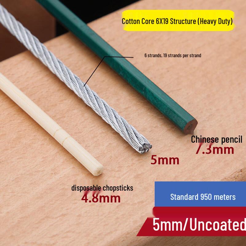 

Heavy-Duty 5mm Galvanized Steel Wire Rope