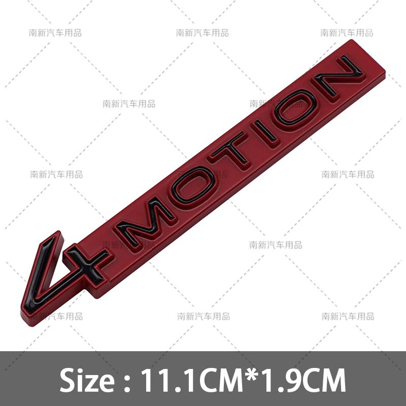 3D Metal 4 Motion Badge Rear Trunk 4Motion Emblem Car Body Stickers For GOLF R GTI 6 7 8 MK5 MK6 MK7 MK8 Car Styling Accessories