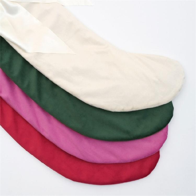 Bows Christmas Stockings Ornament Candy Gift Bag Christmas Hanging Socks For Tree Fireplaces Holiday Decoration