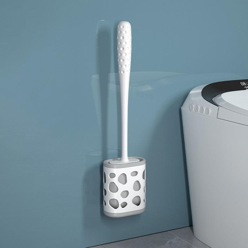 

1PC 360° Cleaning Brush - Wall-Mounted Bathroom Cleaner for Toilet Tub Sink