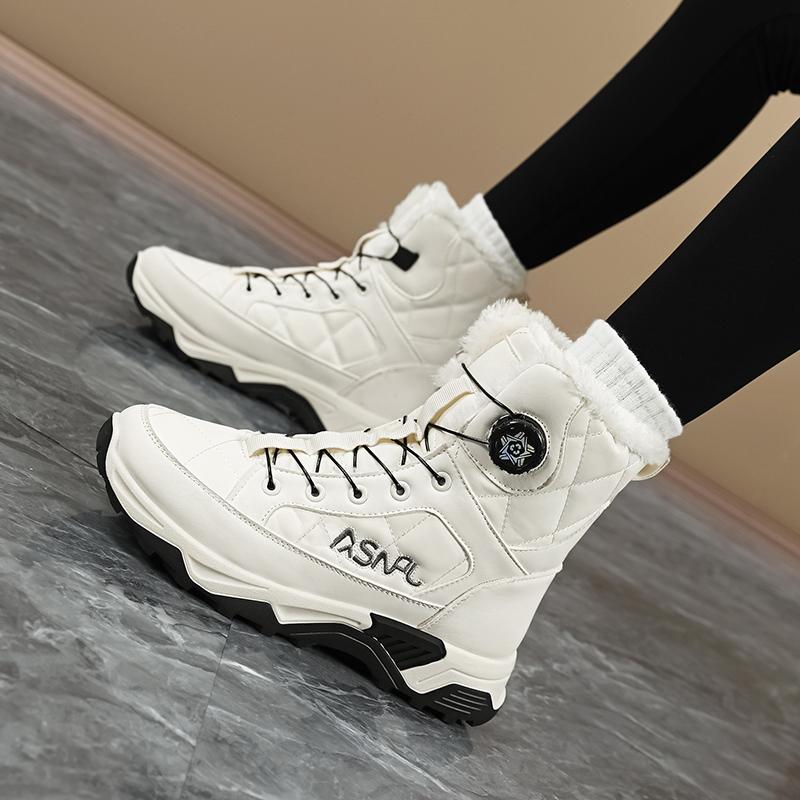 TUINANLE Large Size Women's Snow Boots Comfortable Warm Non-Slip Cotton Shoes for Cold Weather Men Winter Boots