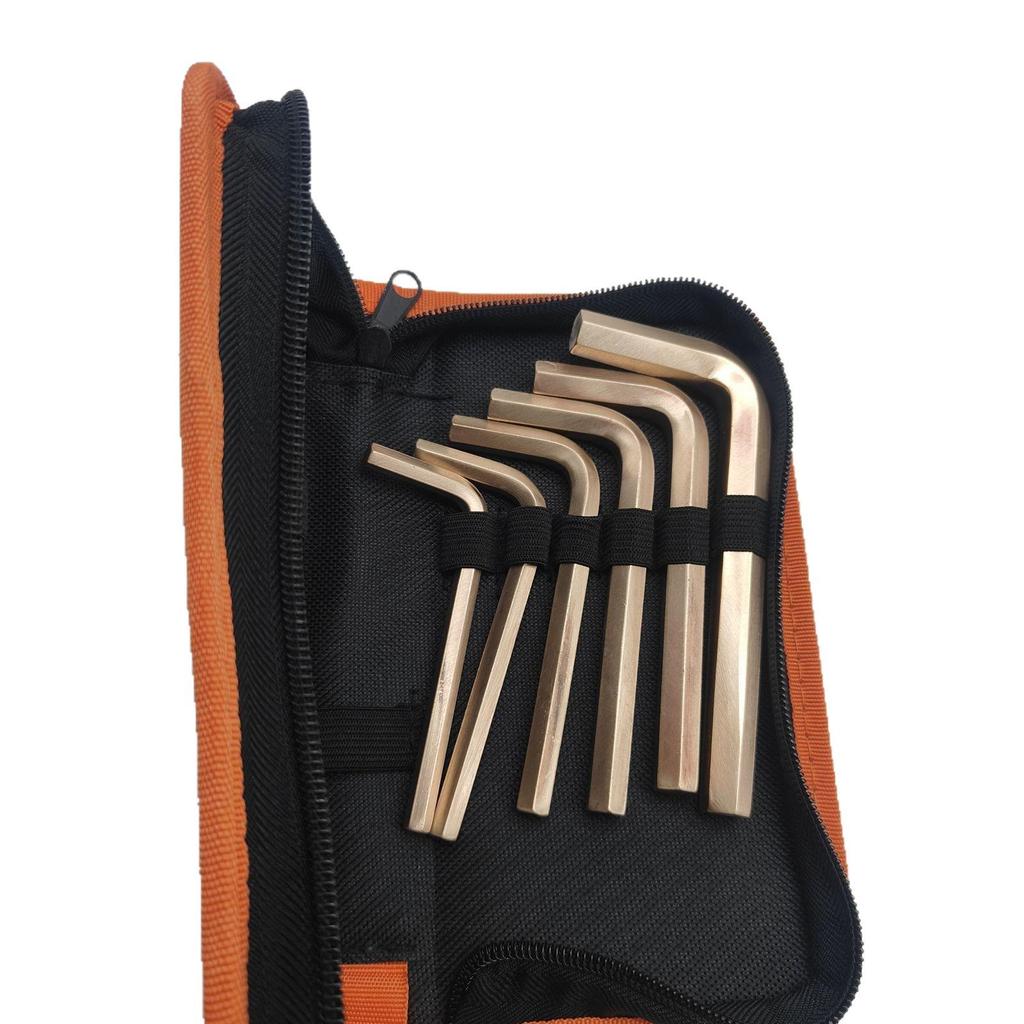 Petrochemical Gas Station L-Wrench Set: Non-Magnetic, Non-Sparking, Copper, Explosion-Proof Hex Wrenches
