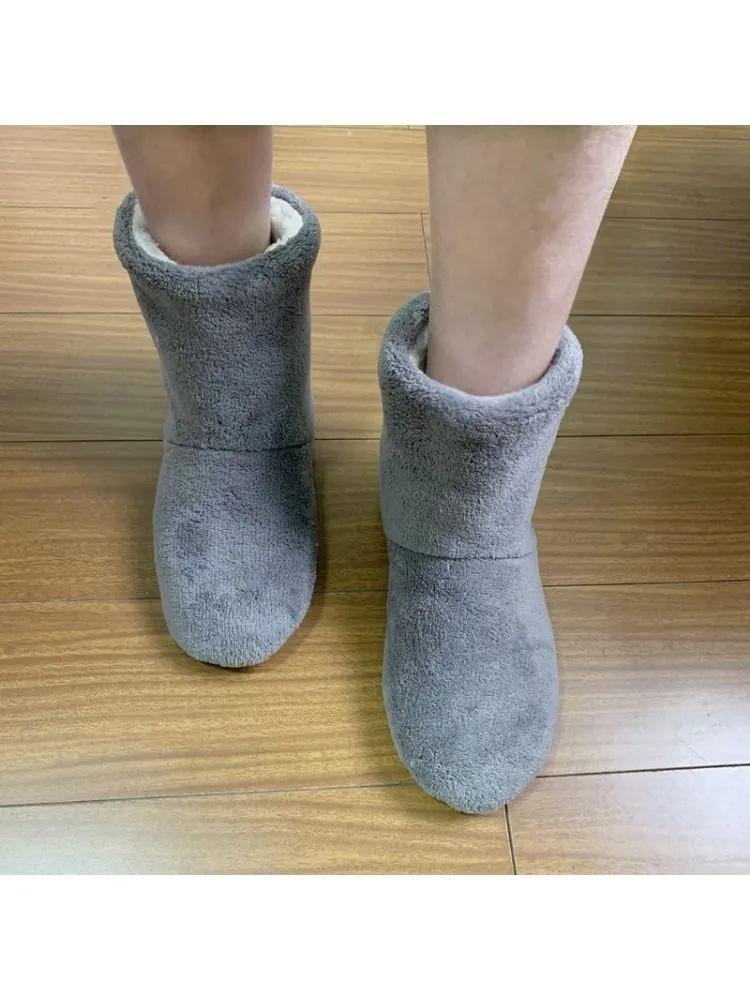 

Thickened Warm Floor Boots, High,top Non, Indoor Cotton Shoes 43