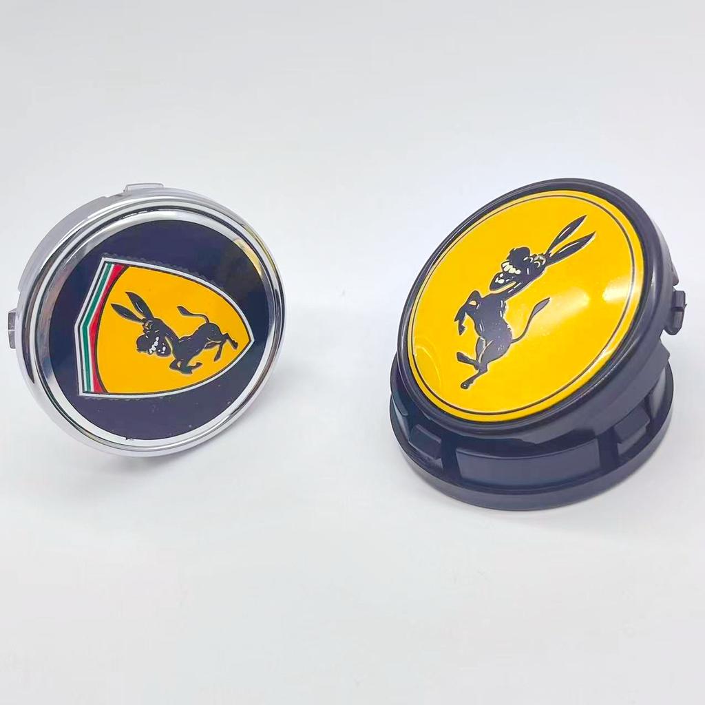 4pcs High Quality 64mm Car Wheel Hub Cover Center Caps for 56mm Donkey Logo Racing Styling Badge Emblem Accessories