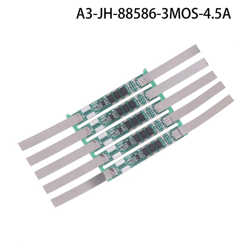 5Pcs 2A 3A 4.5A 6A 7.5A 9A Bms Pcm Lithium Battery Protection Board With Nickel Strip Welding For 1S 3.2V Li-Ion Lithium Battery