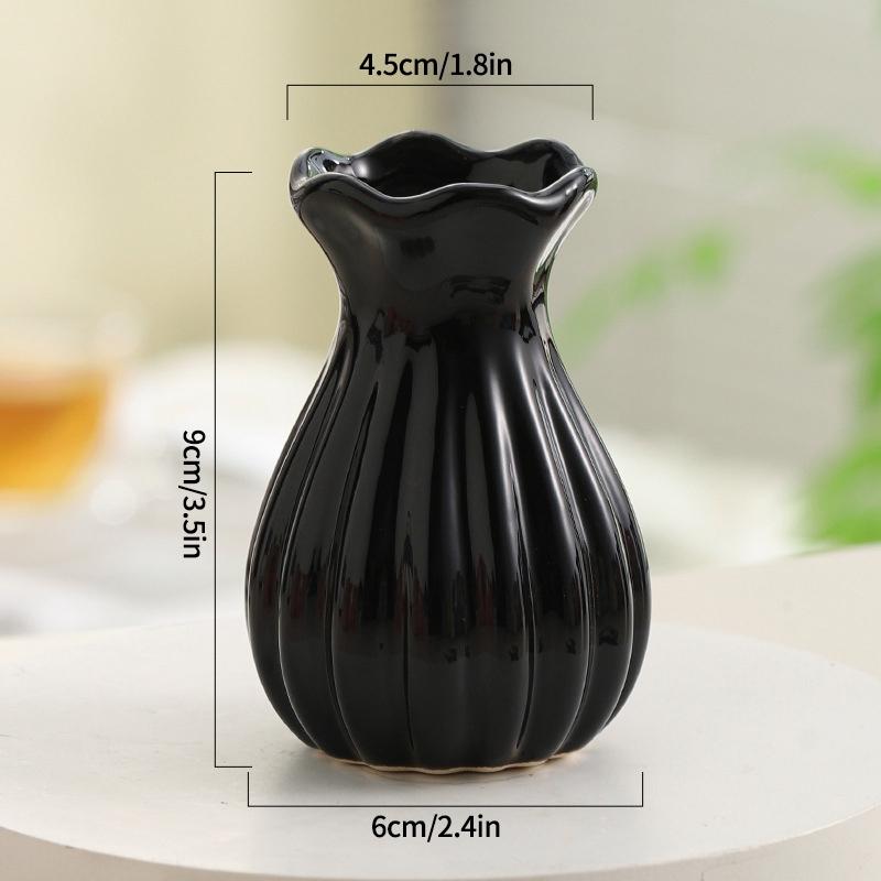 Ins Ceramics Vase Plant Flower Bottle Table Decoration Flower Vase Colorful Vases Wedding Decoration Home Decoration