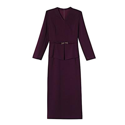 Korean Long-sleeved Dress New Style, Age-reducing Waist-slimming Fake Two-piece Skirt for Women