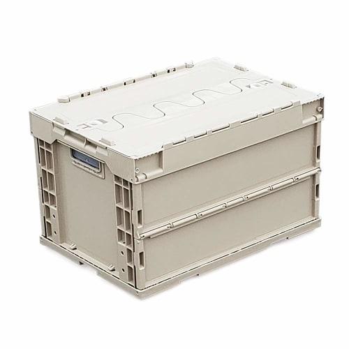 LayLax Military Container, Tan, 50.1 Liters, Large Capacity, Airsoft Bike Rack with Lock, Made In Japan