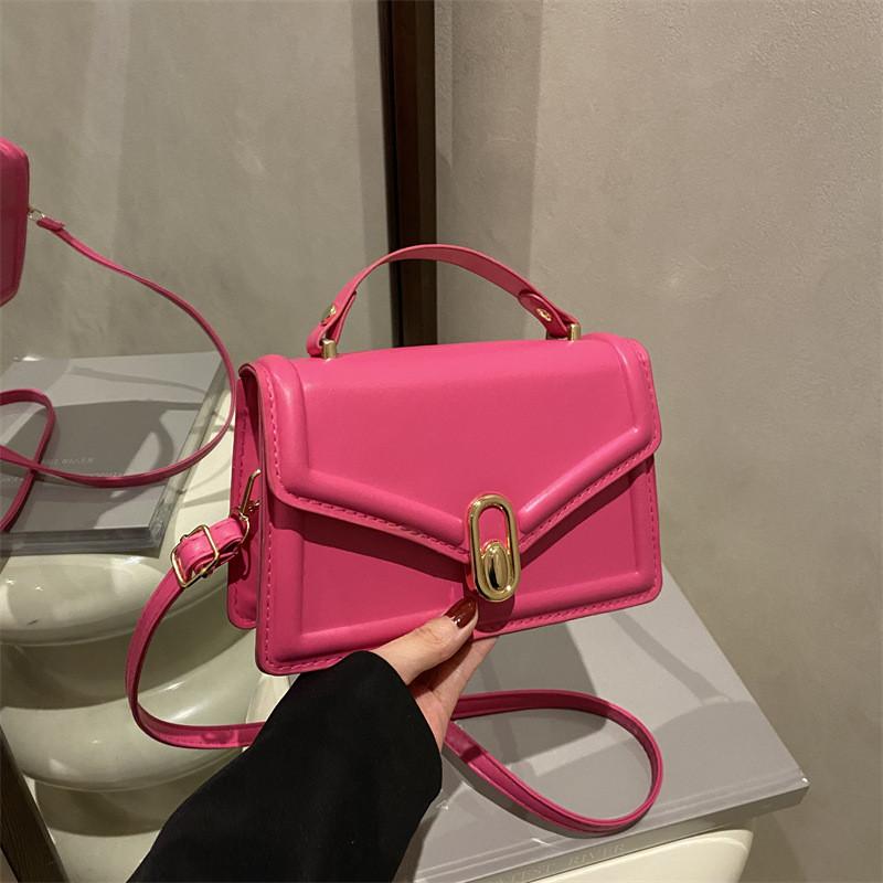 Pu Small Square Shoulder Bag With Magnetic Closure For Casual Daily Use