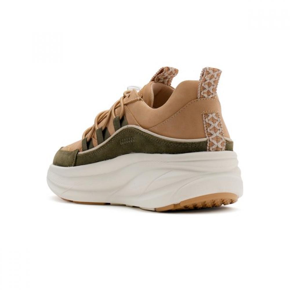 Thommcan Damen S Komfort Sneaker Beige Khaki 03 8tmSy34f5S