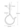 Q-Type Snap Hook with Safety Buckle for Wall/Ceiling Hanging of Flower Pots, Anti-Drop Design