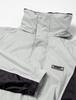 Rain Top and Bottom Fully Mesh 3D Breeze L [Document] Suit, Set, Breathable, Waterproof, Lining, Rain, Men's, Gray,