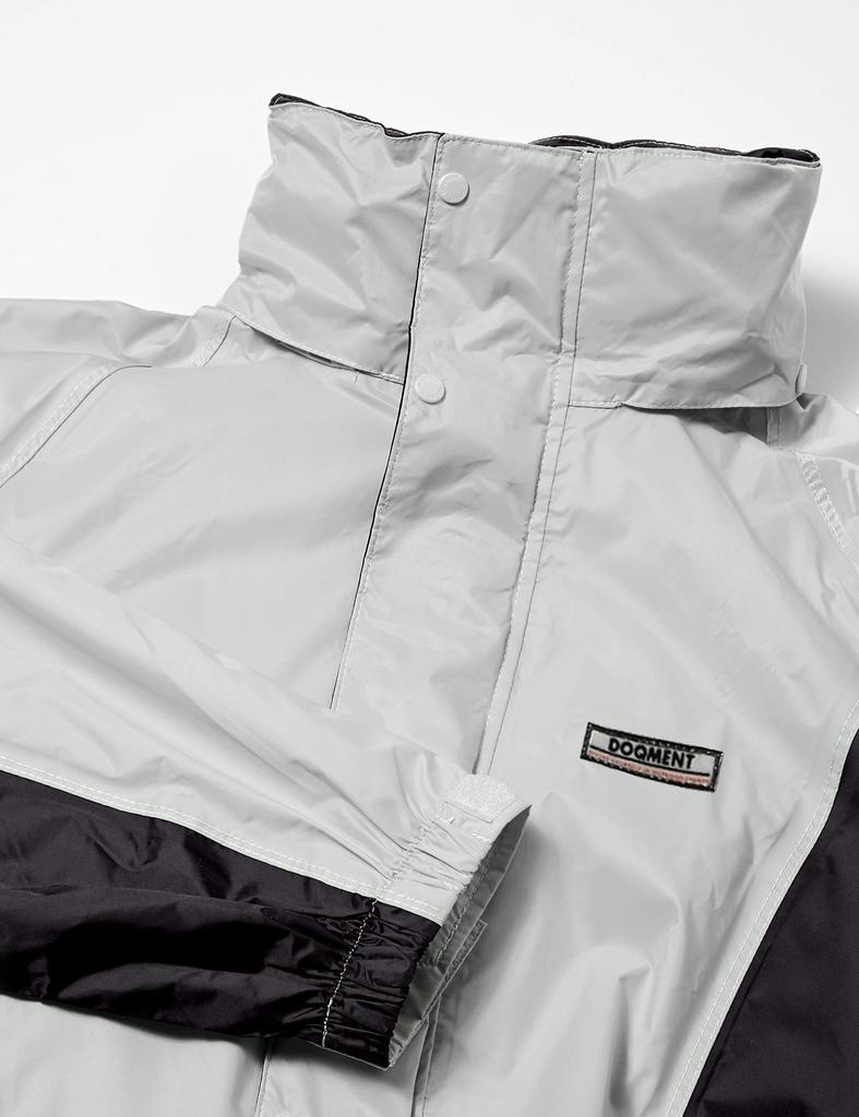 Rain Top and Bottom Fully Mesh 3D Breeze L [Document] Suit, Set, Breathable, Waterproof, Lining, Rain, Men's, Gray,