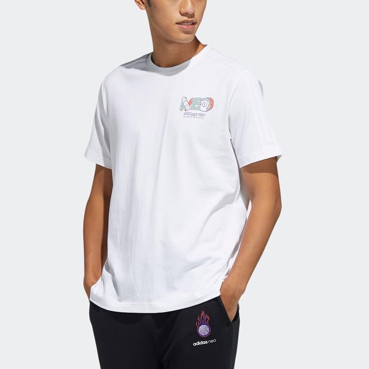 Adidas Neo Sports Crew Neck T-Shirt Men Tops White GR6921