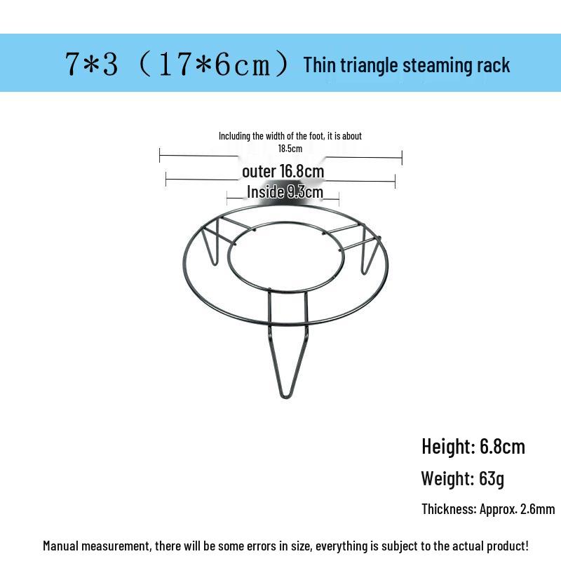 Grătar de gătit la abur nemagnetic din oțel inoxidabil de 15-25 cm pentru legume