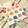 4pcs Soft Tip Highlighter Pen Refillable Note Taking Markers Durable Art Marker Pen  Students Gift