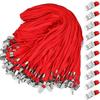100 Pcs Lanyard with Clip Safety Lanyards Flat Neck Lanyard Neck Straps Black Lanyards for School Activity Classroom